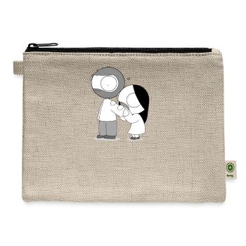 Romantic Pocket Catana and John - Hemp Carry All Pouch - natural - Front