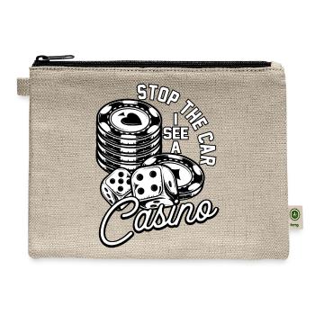 Gambling Funny Casino - Hemp Carry All Pouch - natural - Front
