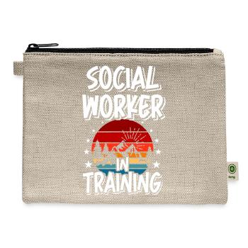 Social Worker in Training Future Social Worker - Hemp Carry All Pouch - natural - Front