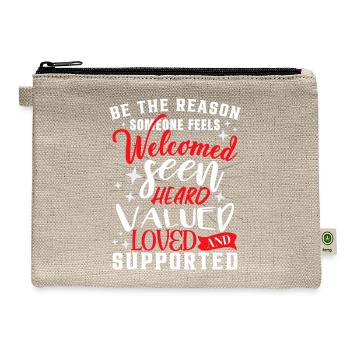 Social Worker Month School Social Worker - Hemp Carry All Pouch - natural - Front