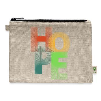 HOPE Transparent Design - Hemp Carry All Pouch - natural - Front