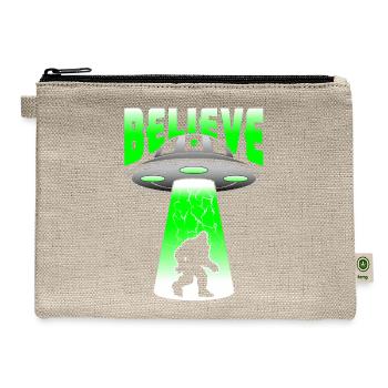 Believe - Hemp Carry All Pouch - natural - Front