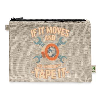 Mechanic Humor - Hemp Carry All Pouch - natural - Front
