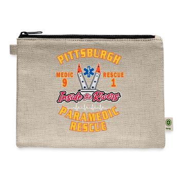 Pittsburgh Inside the Rivers Paramedic - Hemp Carry All Pouch - natural - Front