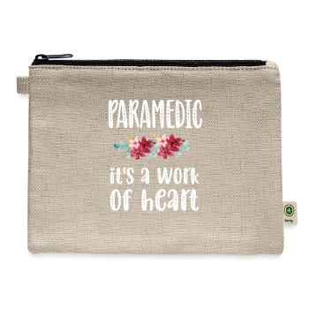 Paramedic EMS Week Proud Paramedic Gifts - Hemp Carry All Pouch - natural - Front