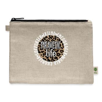 Paramedic Life Proud Paramedic EMS Week Gifts - Hemp Carry All Pouch - natural - Front