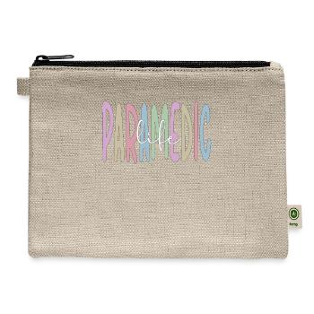 Paramedic Life Proud Paramedic EMS Week Gifts - Hemp Carry All Pouch - natural - Front