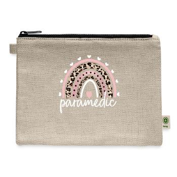 Paramedic Rainbow Funny Paramedic EMS Week Gifts - Hemp Carry All Pouch - natural - Front