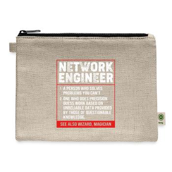 Network Systems Admin Network Engineer Definition - Hemp Carry All Pouch - natural - Front