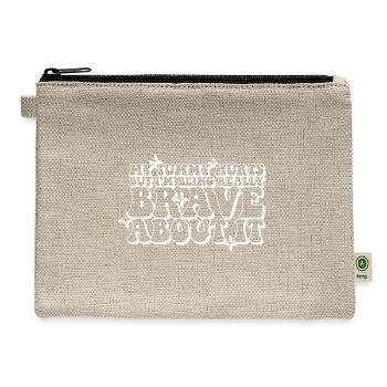 Tummy Ache Survivor My Tummy Hurts Funny Lactose - Hemp Carry All Pouch - natural - Front
