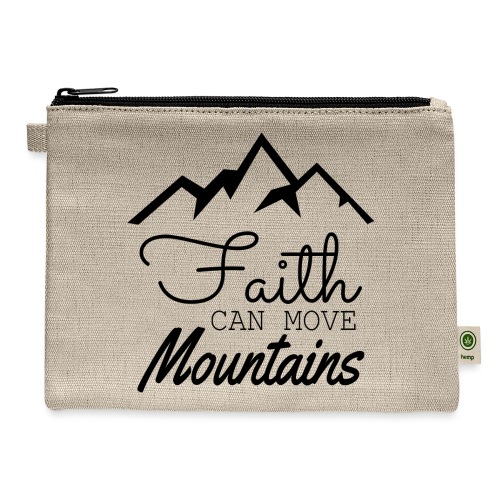 Faith Can Move Mountains - Hemp Carry All Pouch