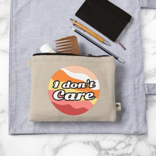 I Don’t Care Vibes - Hemp Carry All Pouch