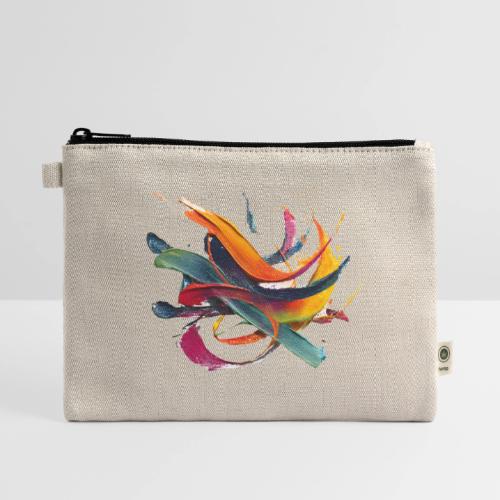 Colorful Waves - Hemp Carry All Pouch