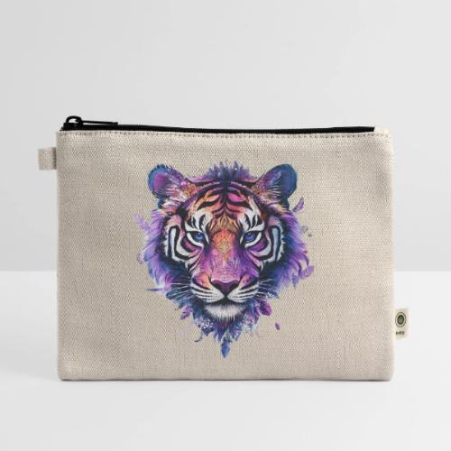 Mystic Violet Tiger - Hemp Carry All Pouch