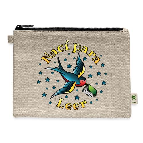 Nací Para Leer (El Tatuaje) - Hemp Carry All Pouch