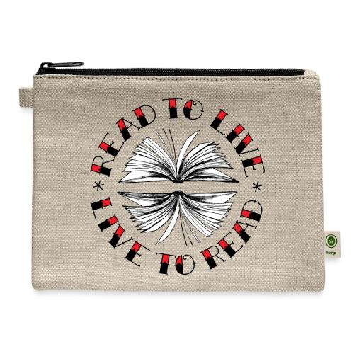 Read to Live - Hemp Carry All Pouch