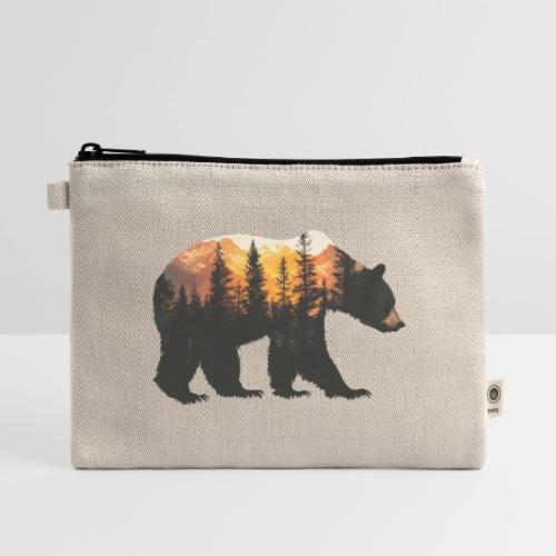 Bear: Sunset Guardian - Hemp Carry All Pouch