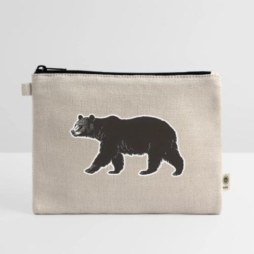 Midnight Black Bear - Hemp Carry All Pouch