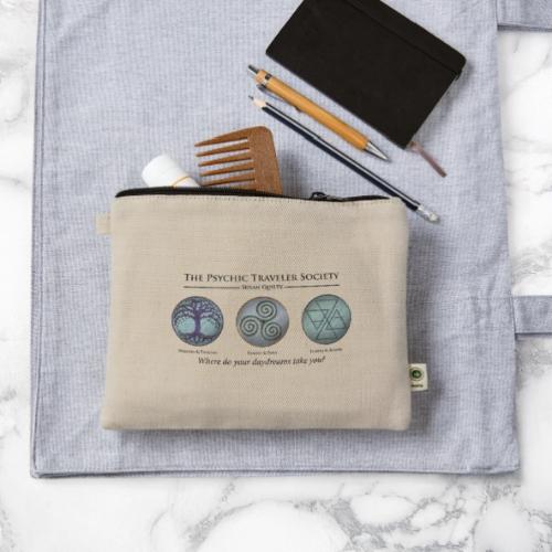 The Psychic Traveler Society (Emblems) - Hemp Carry All Pouch