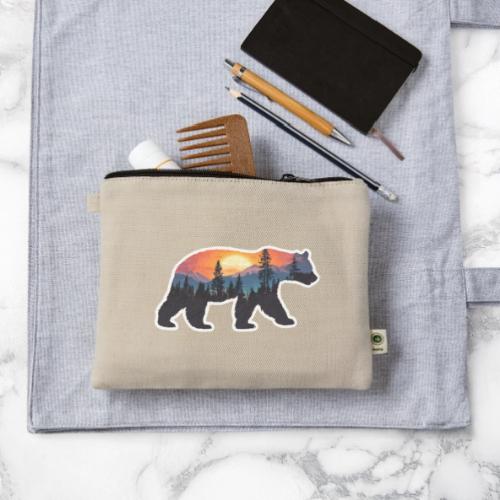 Mountain Spirit Bear - Hemp Carry All Pouch
