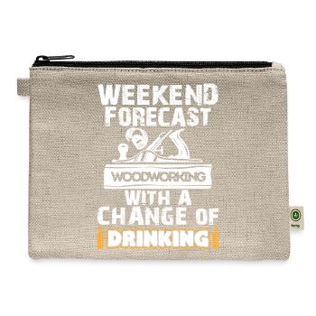 Weekend Forecast Woodworking - Hemp Carry All Pouch - natural - Front