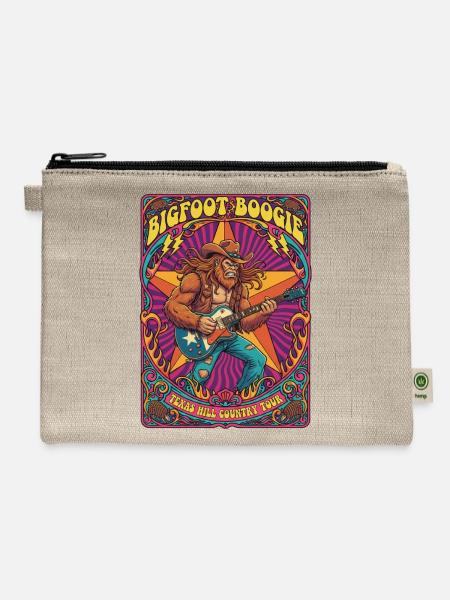 Bigfoot_Boogie - Hemp Carry All Pouch - natural