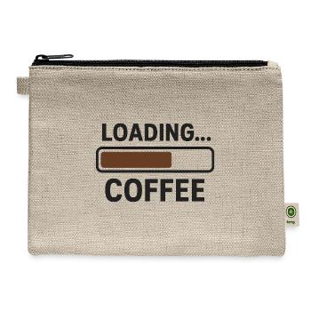 Loading Coffee Progress Bar - Hemp Carry All Pouch - natural - Front