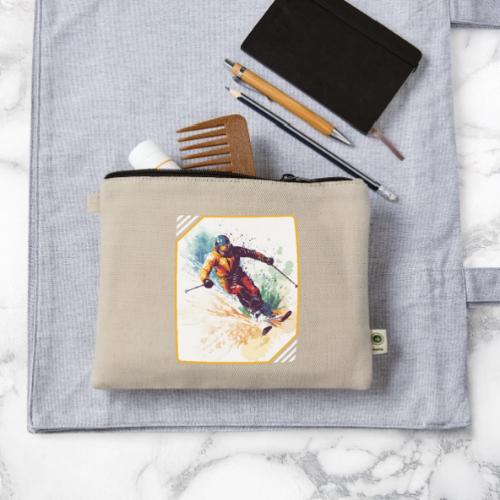 Winter Skiing Escape - Hemp Carry All Pouch