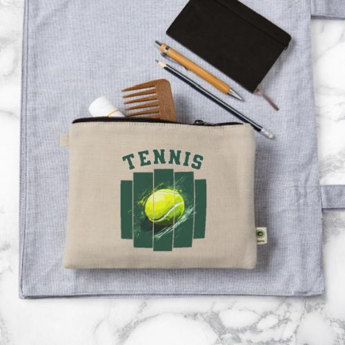 Tennis Motion - Hemp Carry All Pouch
