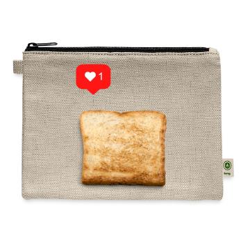 Bread Lover - Hemp Carry All Pouch - natural - Front