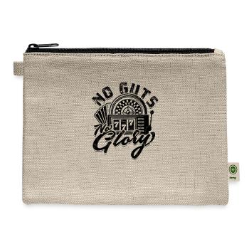 No guts, no glory - Casino - Hemp Carry All Pouch - natural - Front