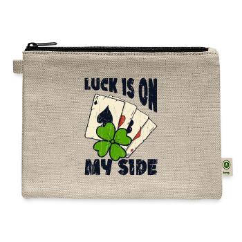 Luck is on my side - Casino - Hemp Carry All Pouch - natural - Front