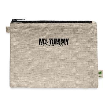 My Tummy Hurts - Discomfort - Hemp Carry All Pouch - natural - Front