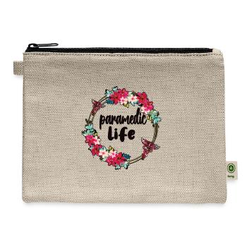 Paramedic Life Proud Paramedic Appreciation Gifts - Hemp Carry All Pouch - natural - Front
