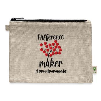 Paramedic Appreciation Paramedic EMS Week Gifts - Hemp Carry All Pouch - natural - Front