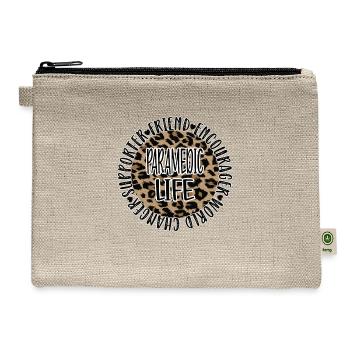 Paramedic Life Proud Paramedic EMS Week Gifts - Hemp Carry All Pouch - natural - Front