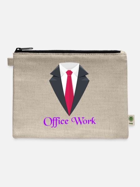 Office Dress - Hemp Carry All Pouch - natural