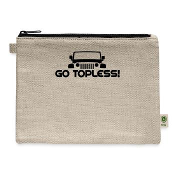Go Topless - Hemp Carry All Pouch - natural - Front