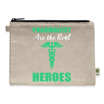Real Heroes Medical Frontliner Gift - Hemp Carry All Pouch - natural - Front