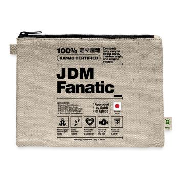 JDM Fanatic – Japanese Tuner Culture Ar - Hemp Carry All Pouch - natural - Front