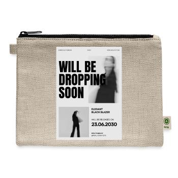 Bold Minimalism - Hemp Carry All Pouch - natural - Front