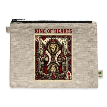 King of Hearts - Hemp Carry All Pouch - natural - Front