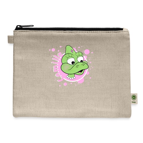 Camille spreadshirt design 01 png - Hemp Carry All Pouch