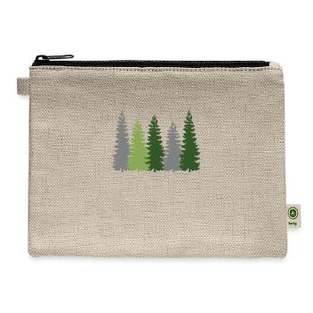 Pine Tree - Hemp Carry All Pouch - natural - Front