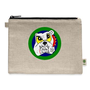 313th Tactical Fighter Squadron - Hemp Carry All Pouch - natural - Front