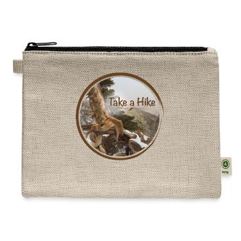 old gnarled tree on Pacific Crest Trail - Hemp Carry All Pouch - natural - Front