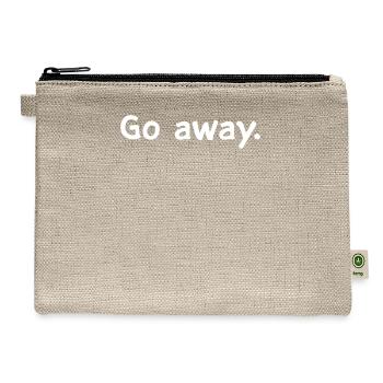 Go Away - Hemp Carry All Pouch - natural - Front