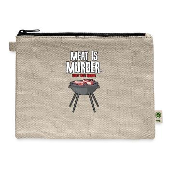 Cookout Pitmaster Cookout Gift Backyard Grilling B - Hemp Carry All Pouch - natural - Front