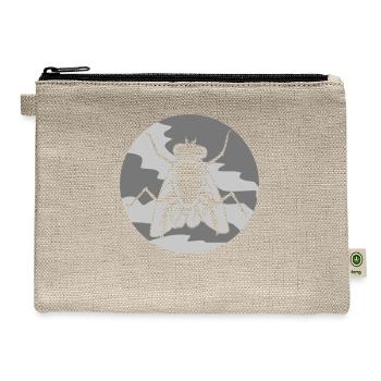 Round house fly small - Hemp Carry All Pouch - natural - Front
