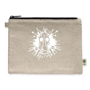 drop color blob gas - Hemp Carry All Pouch - natural - Front